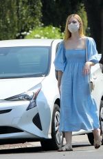 ELLE FANNING Out Shopping in Los Angeles 08/20/2020