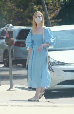 ELLE FANNING Out Shopping in Los Angeles 08/20/2020