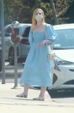 ELLE FANNING Out Shopping in Los Angeles 08/20/2020