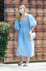ELLE FANNING Out Shopping in Los Angeles 08/20/2020