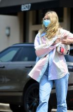 ELSA HOSK in DEnim Out in Los Angeles 08/21/2020