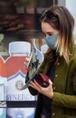 EMILIA CLARKE Shopping at Planet Organic in London 08/24/2020