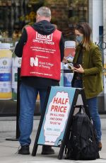 EMILIA CLARKE Shopping at Planet Organic in London 08/24/2020