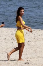 EMILY RATAJKOWSKI at a Photoshoot for Her Swimwear Brand at a Beach in New York 08/11/2020