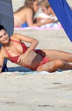 EMILY RATAJKOWSKI in a Red Bikini at a Beach in The Hamptons 08/05/2020