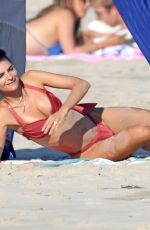 EMILY RATAJKOWSKI in a Red Bikini at a Beach in The Hamptons 08/05/2020