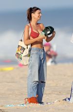 EMILY RATAJKOWSKI in a Red Bikini at a Beach in The Hamptons 08/05/2020