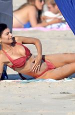 EMILY RATAJKOWSKI in a Red Bikini at a Beach in The Hamptons 08/05/2020