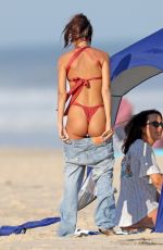 EMILY RATAJKOWSKI in a Red Bikini at a Beach in The Hamptons 08/05/2020