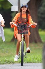 EMILY RATAJKOWSKI on a Bike Ride Out in The Hamptons 08/06/2020