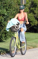 EMILY RATAJKOWSKI Out for a Bike Ride in The Hamptons 08/05/2020