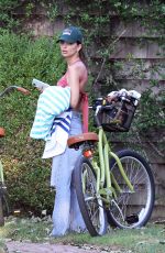 EMILY RATAJKOWSKI Out for a Bike Ride in The Hamptons 08/05/2020