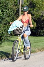 EMILY RATAJKOWSKI Out for a Bike Ride in The Hamptons 08/05/2020