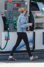 EMMA ROBERTS at a Gas Station in Los Feliz 08/25/2020