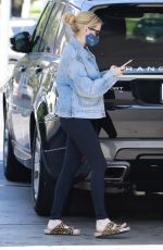 EMMA ROBERTS at a Gas Station in Los Feliz 08/25/2020