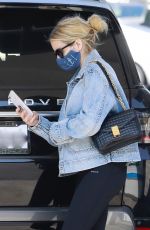 EMMA ROBERTS at a Gas Station in Los Feliz 08/25/2020
