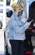 EMMA ROBERTS at a Gas Station in Los Feliz 08/25/2020