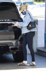 EMMA ROBERTS at a Gas Station in Los Feliz 08/25/2020