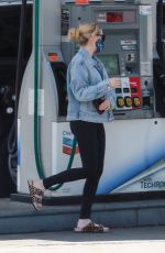 EMMA ROBERTS at a Gas Station in Los Feliz 08/25/2020