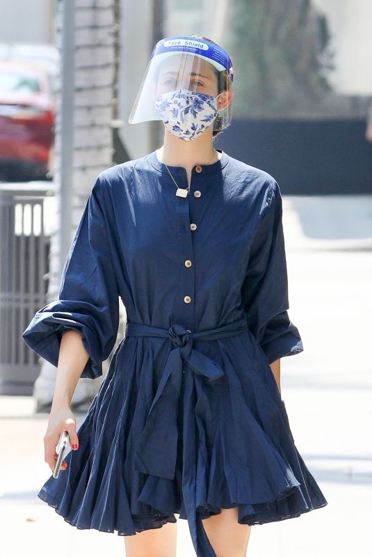 EMMY ROSSUM Out and About in Los Angeles 08/22/2020
