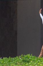 EVA LONGORIA in a White Swimsuit in Cabo San Lucas 08/25/2020