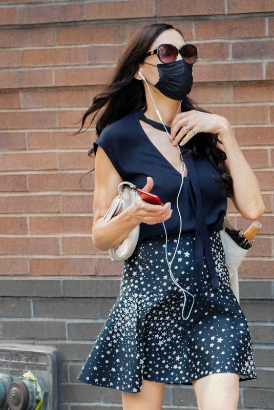 FAMKE JANSSEN Out and About in New York 08/20/2020