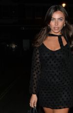 FRANCESCA ALLEN Leaves Roka Restaurant in London 08/30/2020