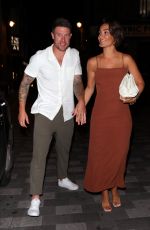 FRANKIE BRIDGE Leaves Sexy Fish Restaurant in London 08/05/2020