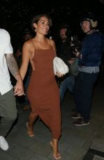 FRANKIE BRIDGE Leaves Sexy Fish Restaurant in London 08/05/2020