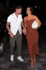 FRANKIE BRIDGE Leaves Sexy Fish Restaurant in London 08/05/2020