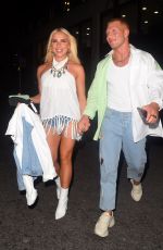 GABBY ALLEN and Brandon Myers Night Out in London 08/21/2020