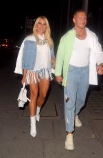 GABBY ALLEN and Brandon Myers Night Out in London 08/21/2020