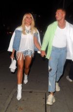GABBY ALLEN and Brandon Myers Night Out in London 08/21/2020