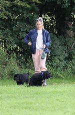GEMMA ATKINSON Out with Her Dog at a Park in Manchester 08/03/2020