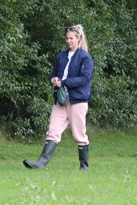 GEMMA ATKINSON Out with Her Dog at a Park in Manchester 08/03/2020