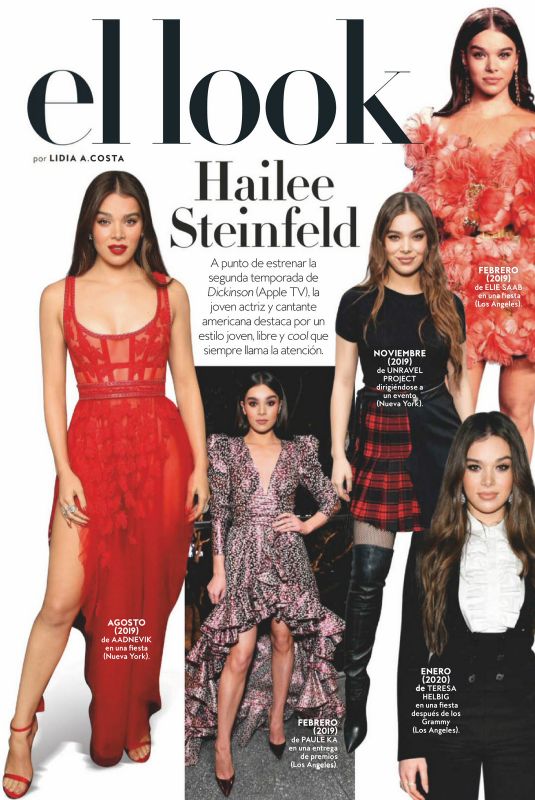 HAILEE STEINFELD in Instyle Magazine, Spain September 2020