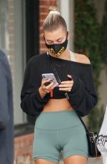 HAILEY and Justin BIEBER Waiting in Line for a Table in West Hollywood 08/17/2020