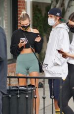 HAILEY and Justin BIEBER Waiting in Line for a Table in West Hollywood 08/17/2020