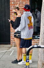 HAILEY and Justin BIEBER Waiting in Line for a Table in West Hollywood 08/17/2020