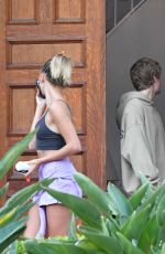 HAILEY and Justine BIEBER at a Home Recording Studio in Los Angeles 08/19/2020