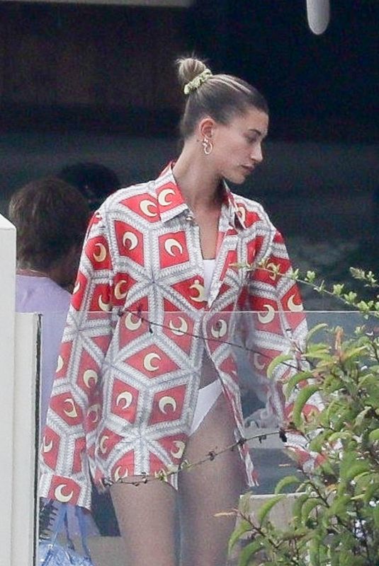 HAILEY BIEBER and KENDALL JENNER at a Beach House in Malibu 08/21/2020