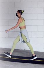 HAILEY BIEBER Heading to a Gym in Los Angeles 08/21/2020
