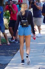 HAILEY BIEBER in SHorts Out to Lunch in West Hollywood 08/25/2020