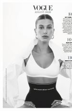 HAILEY BIEBER in Vogue Magazine, India August 2020