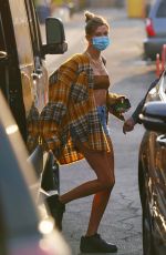 HAILEY BIEBER Leaves a Studio in Los Angeles 08/18/2020