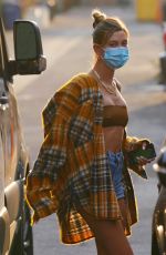HAILEY BIEBER Leaves a Studio in Los Angeles 08/18/2020