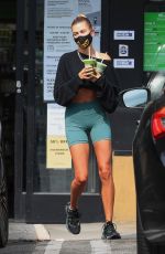HAILEY BIEBER Out for Green Juices After Workout in West Hollywood 08/17/2020