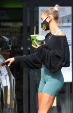HAILEY BIEBER Out for Green Juices After Workout in West Hollywood 08/17/2020