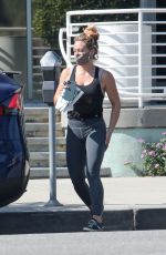 HILARY DUFF Leaves a Starbucks in Los Angeles 08/25/2020