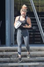 HILARY DUFF Leaves a Starbucks in Los Angeles 08/25/2020